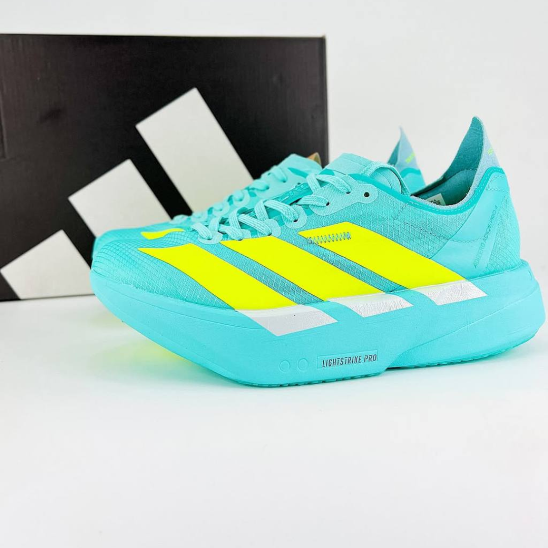 Adidas Adizero Adios Pro 4 Flash Aqua Lucid Lemon