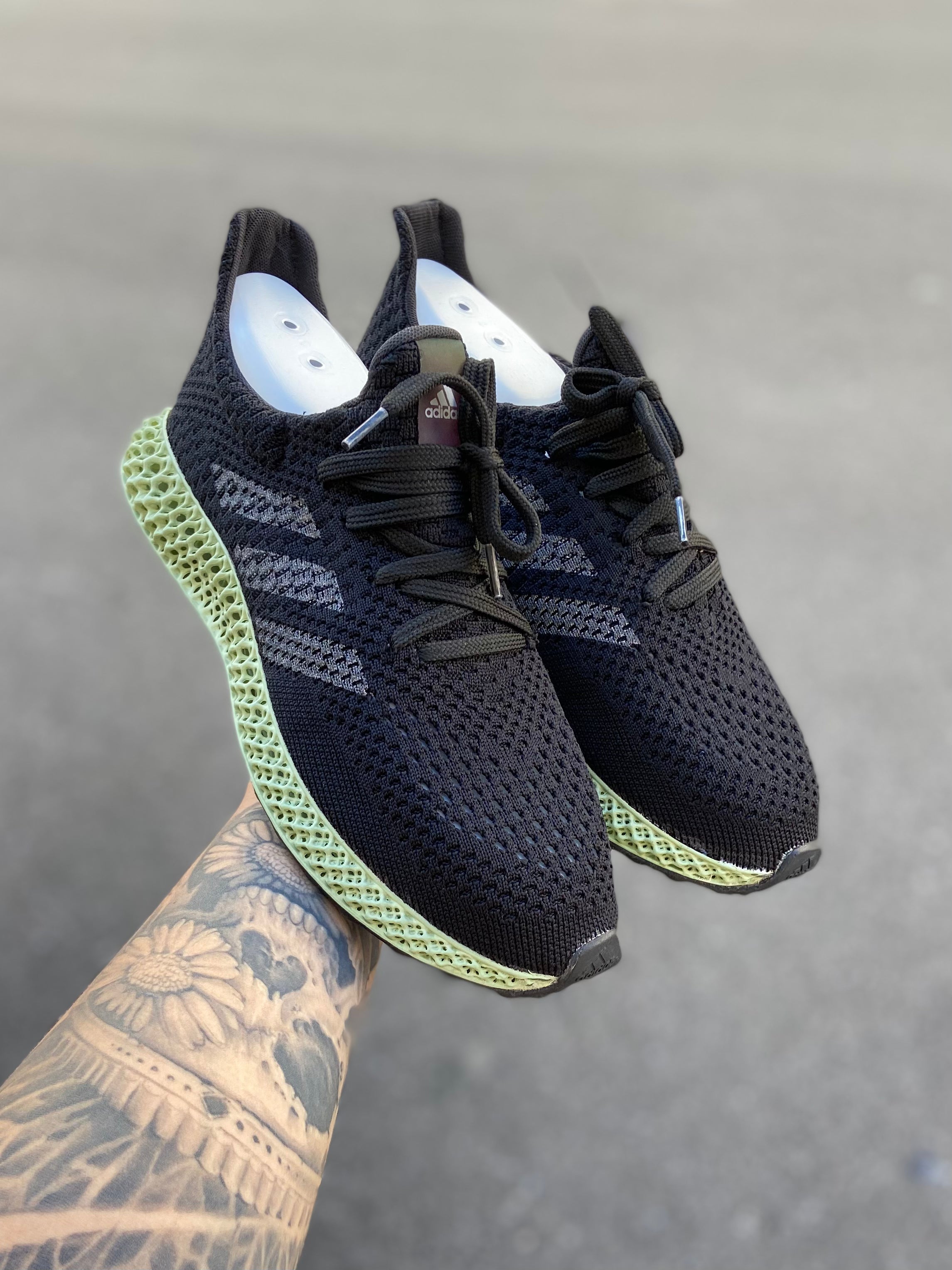 Adidas 4D Futurecraft Preto e verde - Importado
