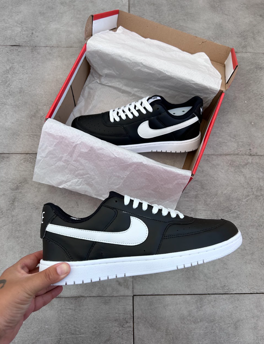 Nike Court Vision - Preto/Branco