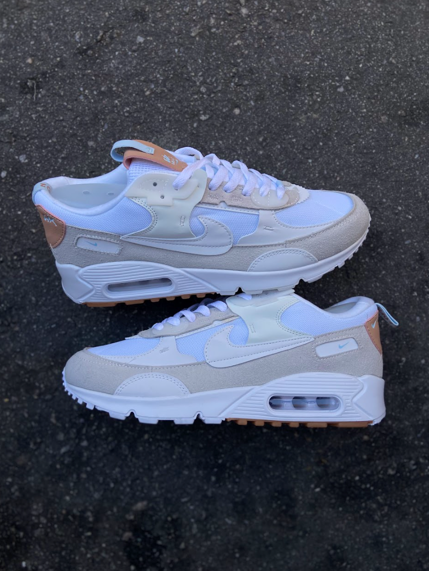 Nike Air Max 90 - Bege com Branco