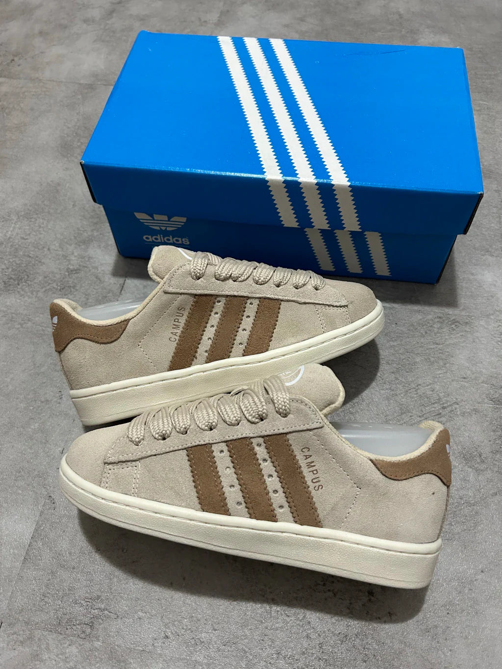 Adidas Campus - Bege com Marrom