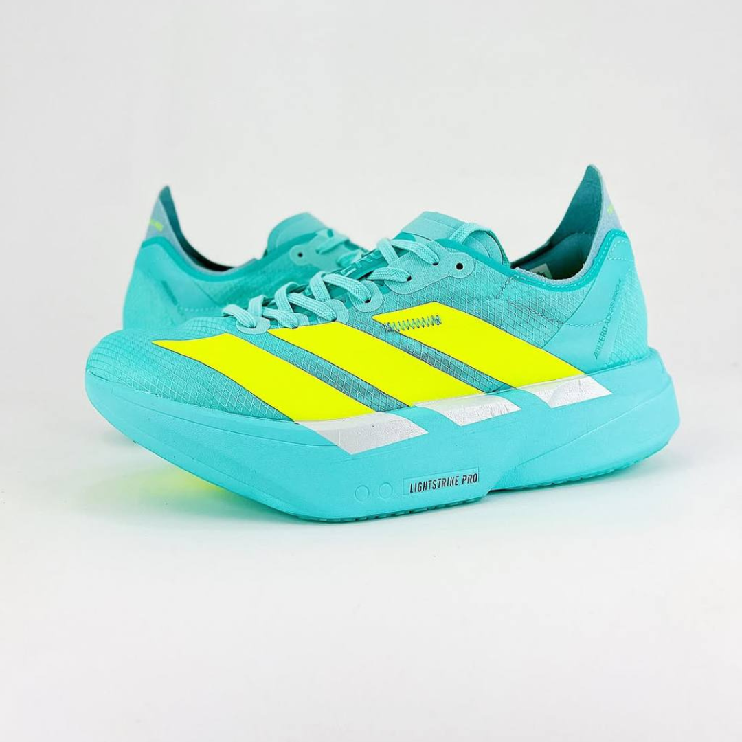 Adidas Adizero Adios Pro 4 Flash Aqua  Lucid Lemon