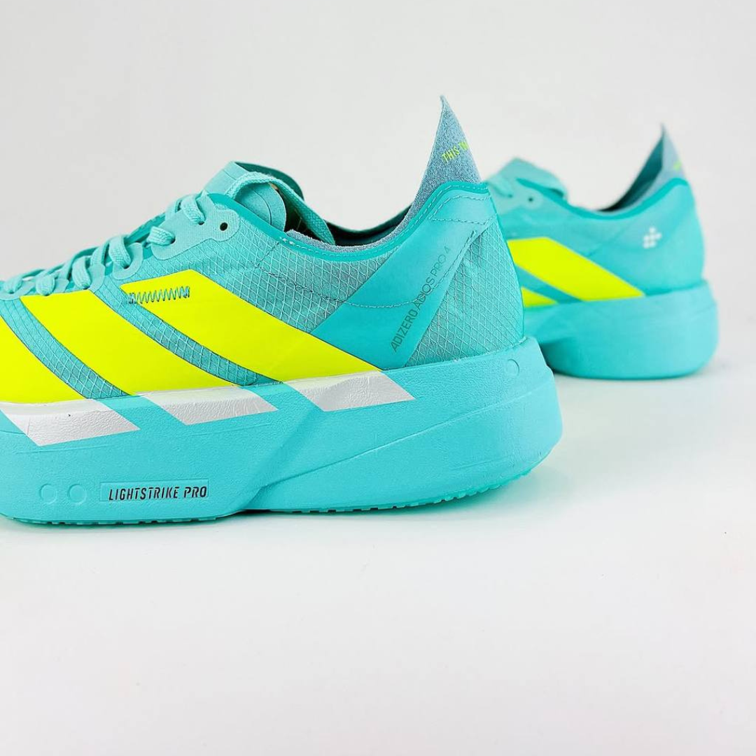 Adidas Adizero Adios Pro 4 Flash Aqua  Lucid Lemon