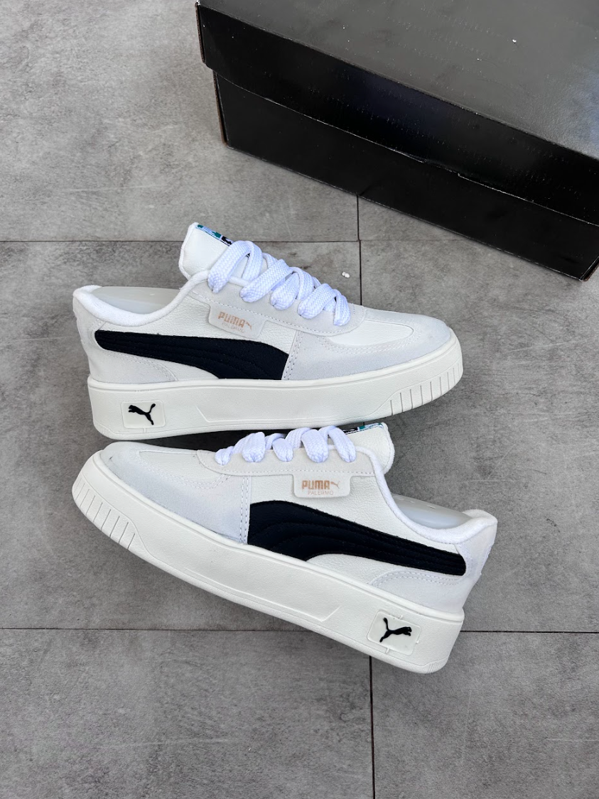 Puma Palermo - Bege e Preto