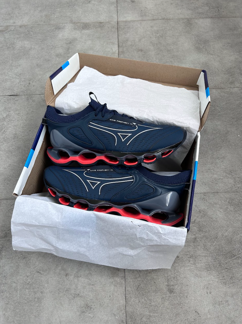 Mizuno Prophecy 14 - Azul Marinho com Vermelho