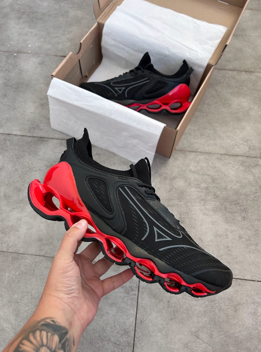 Mizuno Prophecy 14 - Preto com Vermelho