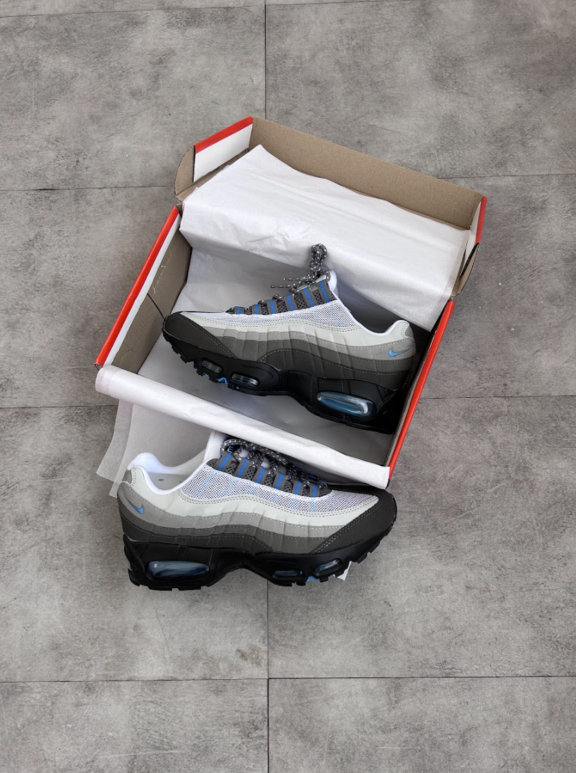 Nike Air Max 95 - Cinza Preto e Azul