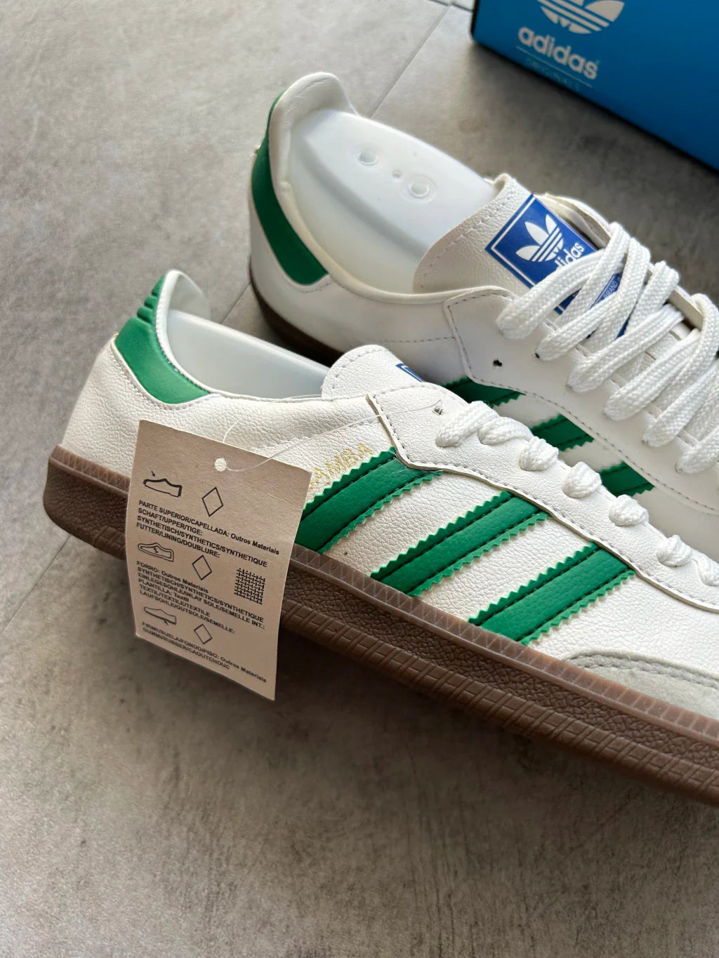 Adidas Samba - Branco e Verde